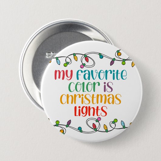 kerstlampjes Button (Voorkant /achterkant)
