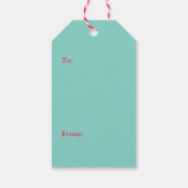 kerstlampjes cadeaulabel (Achterkant)