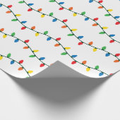 kerstlampjes cadeaupapier (Hoek)