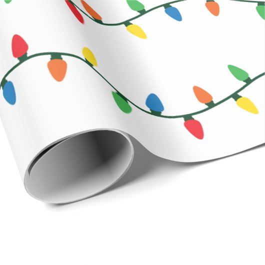 kerstlampjes cadeaupapier (Rol Hoek)