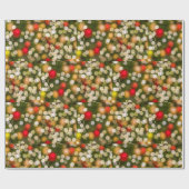 kerstlampjes cadeaupapier (Vlak)