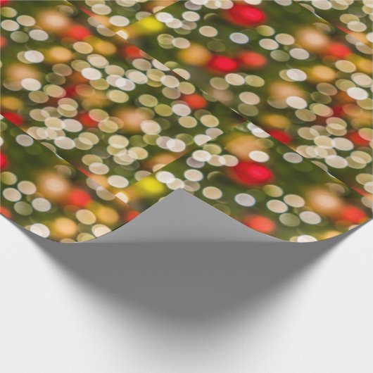 kerstlampjes cadeaupapier (Hoek)