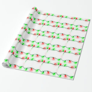 kerstlampjes cadeaupapier