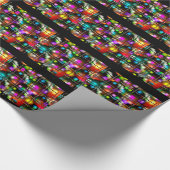 kerstlampjes cadeaupapier (Hoek)