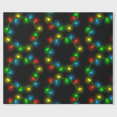 kerstlampjes cadeaupapier (Vlak)