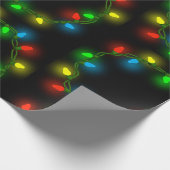 kerstlampjes cadeaupapier (Hoek)