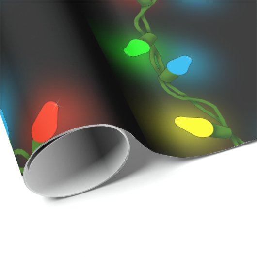kerstlampjes cadeaupapier (Rol Hoek)