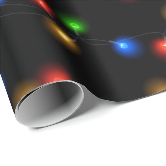 kerstlampjes cadeaupapier (Rol Hoek)