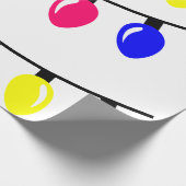 kerstlampjes cadeaupapier (Hoek)