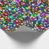 kerstlampjes cadeaupapier (Hoek)