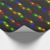 kerstlampjes cadeaupapier (Hoek)