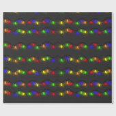 kerstlampjes cadeaupapier (Vlak)