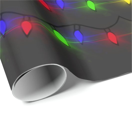 kerstlampjes cadeaupapier (Rol Hoek)