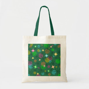 kerstlampjes canvas tas