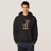 Kerstlampjes Chihuahua Hoodie (Voorkant volledig)