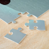 kerstlampjes Cute Tuxedo Cat Legpuzzel (Zijkant)