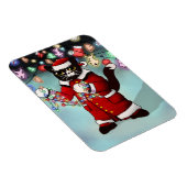 kerstlampjes Cute Tuxedo Cat Magnet Magneet (Rechterzijde)