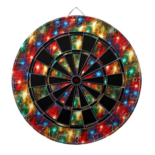 kerstlampjes dartbord (Voorkant)