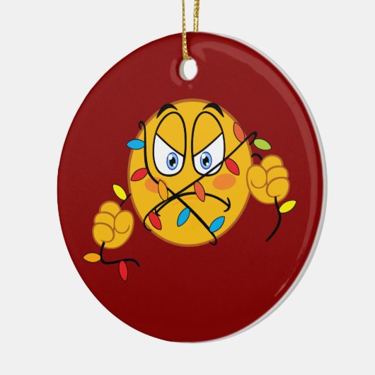 kerstlampjes Emoji Ornament (Links)