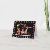 Kerstlampjes en carolen Nota Kaart (Voorkant)