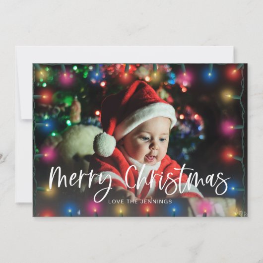 Kerstlampjes en foto's (Voorkant)