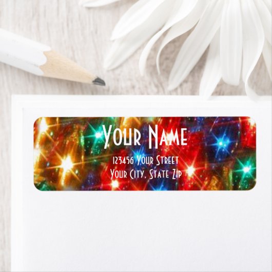 kerstlampjes etiket (Insitu)