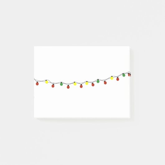 kerstlampjes Feestdagen Post-it® Notes (Voorkant)