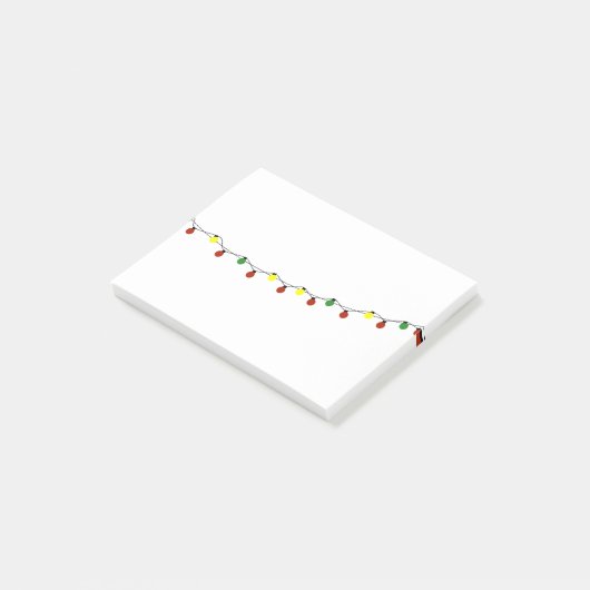 kerstlampjes Feestdagen Post-it® Notes (Schuin)