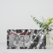 kerstlampjes feestdagenkaart (Staand voorkant)