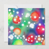 kerstlampjes feestdagenkaart (Voorkant)