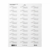 kerstlampjes Festive Modern Return Address Etiket (Full Sheet)