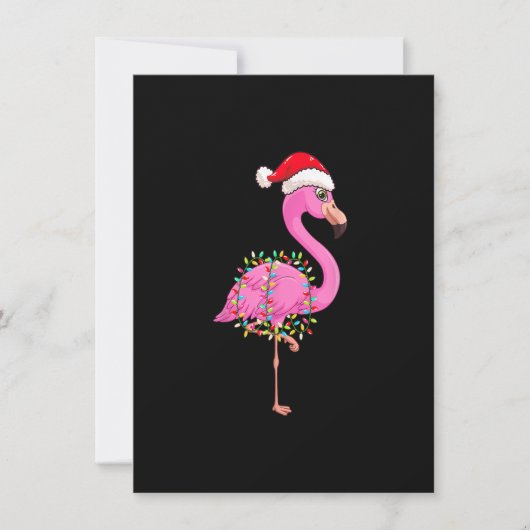 Kerstlampjes Flamingo Wearing Xmas Pet - Flami Kaart (Voorkant)