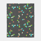 kerstlampjes fleece deken (Voorkant)