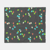 kerstlampjes fleece deken (Voorkant (Horizontaal))