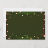 Kerstlampjes Foto Lijst Holiday Card Kaart (Achterkant)