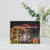 Kerstlampjes Fotoinstallatie Business Briefkaart (Staand voorkant)