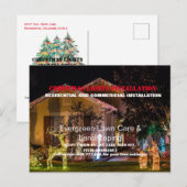 Kerstlampjes Fotoinstallatie Business Briefkaart (Voorkant / Achterkant)