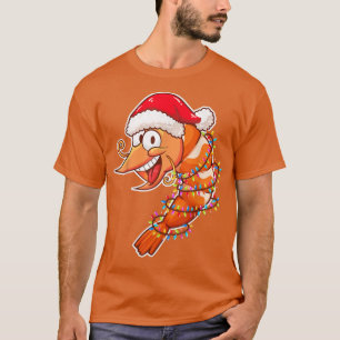 kerstlampjes garnalen met Pet van Kerstmis T-shirt
