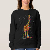 kerstlampjes Giraffe Giraffes Trui (Voorkant)