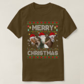 kerstlampjes grappige kerstkerstkerstkerstkerstdie t-shirt (Design voorkant)