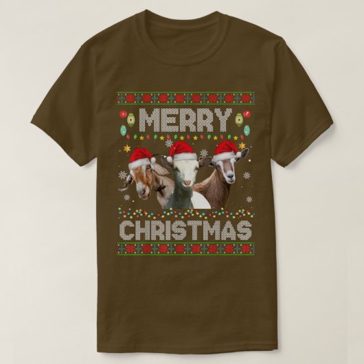 kerstlampjes grappige kerstkerstkerstkerstkerstdie t-shirt (Design voorkant)