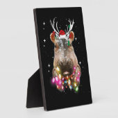 Kerstlampjes Hippo Fiona Hippopotamus Lover Fotoplaat (Zijkant)