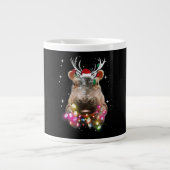 Kerstlampjes Hippo Fiona Hippopotamus Lover Grote Koffiekop (Voorkant)