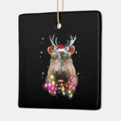 Kerstlampjes Hippo Fiona Hippopotamus Lover Keramisch Ornament (Links)