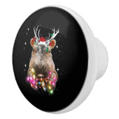 Kerstlampjes Hippo Fiona Hippopotamus Lover Keramische Knop (Rechts)