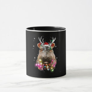 Kerstlampjes Hippo Fiona Hippopotamus Lover Mok