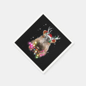 Kerstlampjes Hippo Fiona Hippopotamus Lover Servet (Hoek)