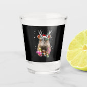 Kerstlampjes Hippo Fiona Hippopotamus Lover Shot Glas (Voorkant)