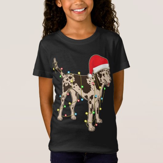 kerstlampjes Hondenliefhebber Catahoula Leopard Fu T-shirt (Voorkant)