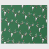 Kerstlampjes in de jacht op strijders cadeaupapier (Vlak)